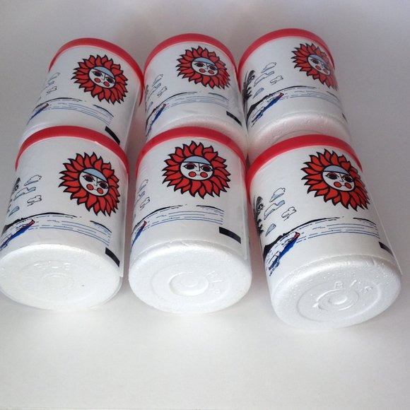 Lot of 6 Vintage Styrofoam Beer Pop Can Cooler Koozie Nautical Sailing Beach Sun - Picture 7 of 14